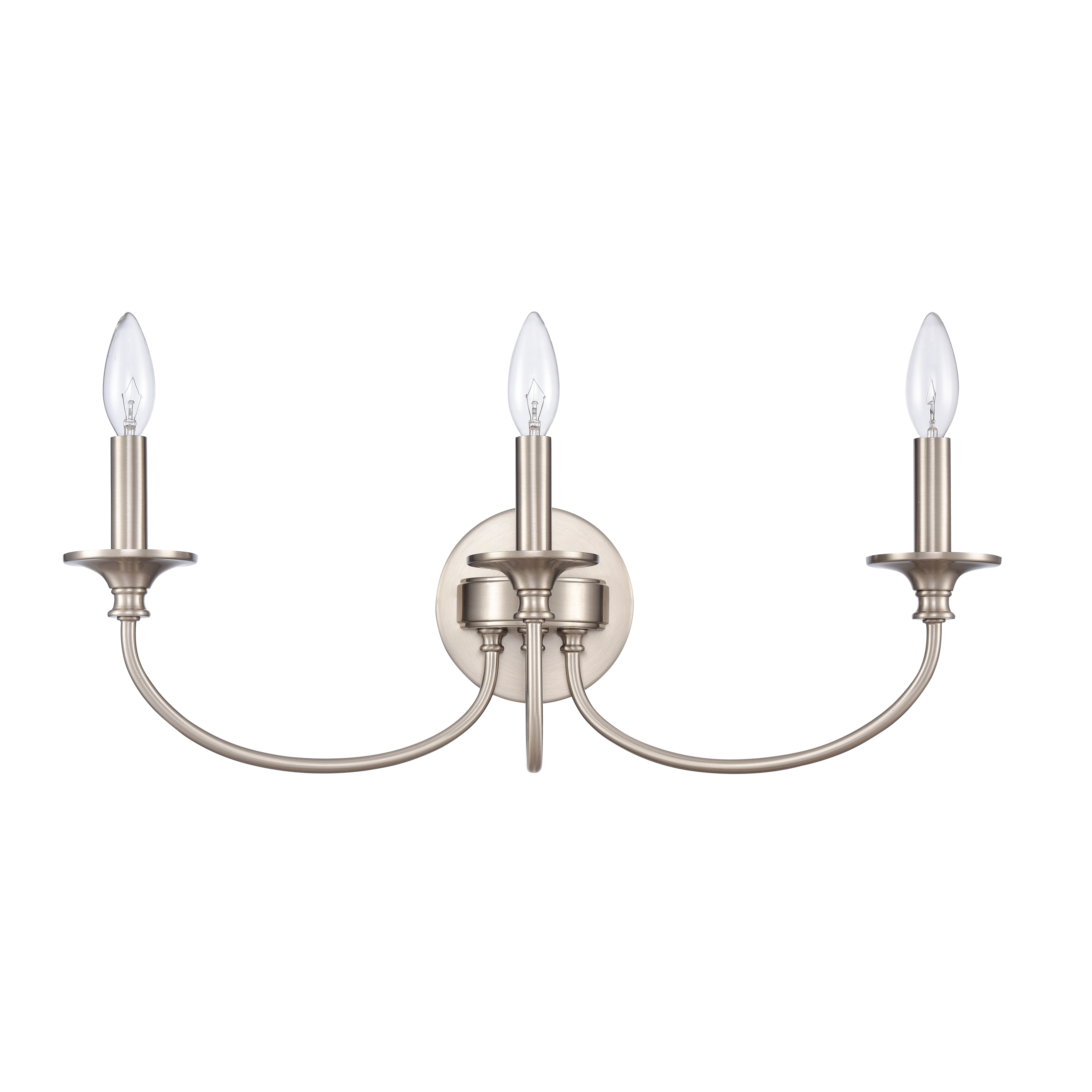 Cecil 22'' Wide 3-Light Vanity Light - Brushed Nickel - Image 1