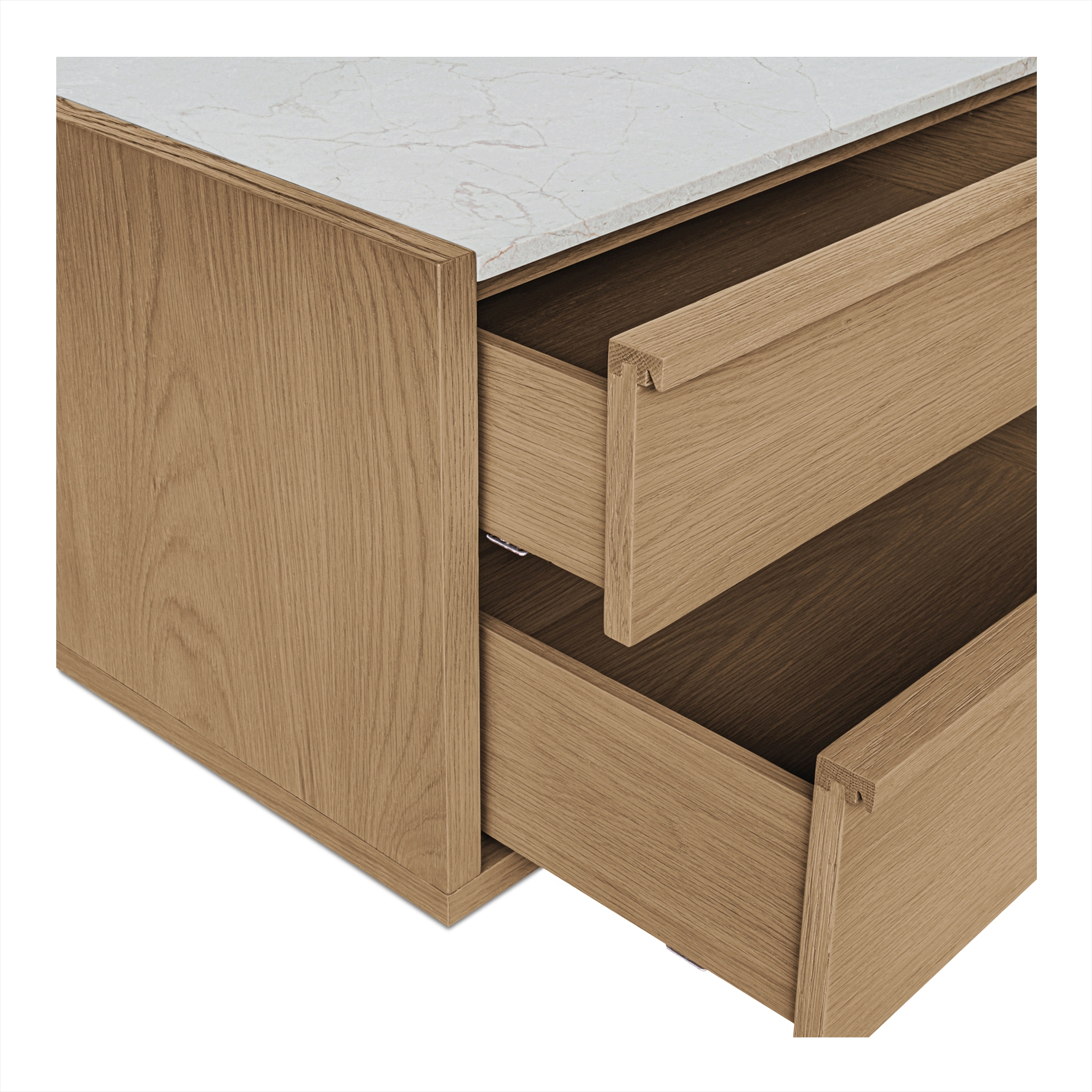 Ashcroft Nightstand Oak - Image 5