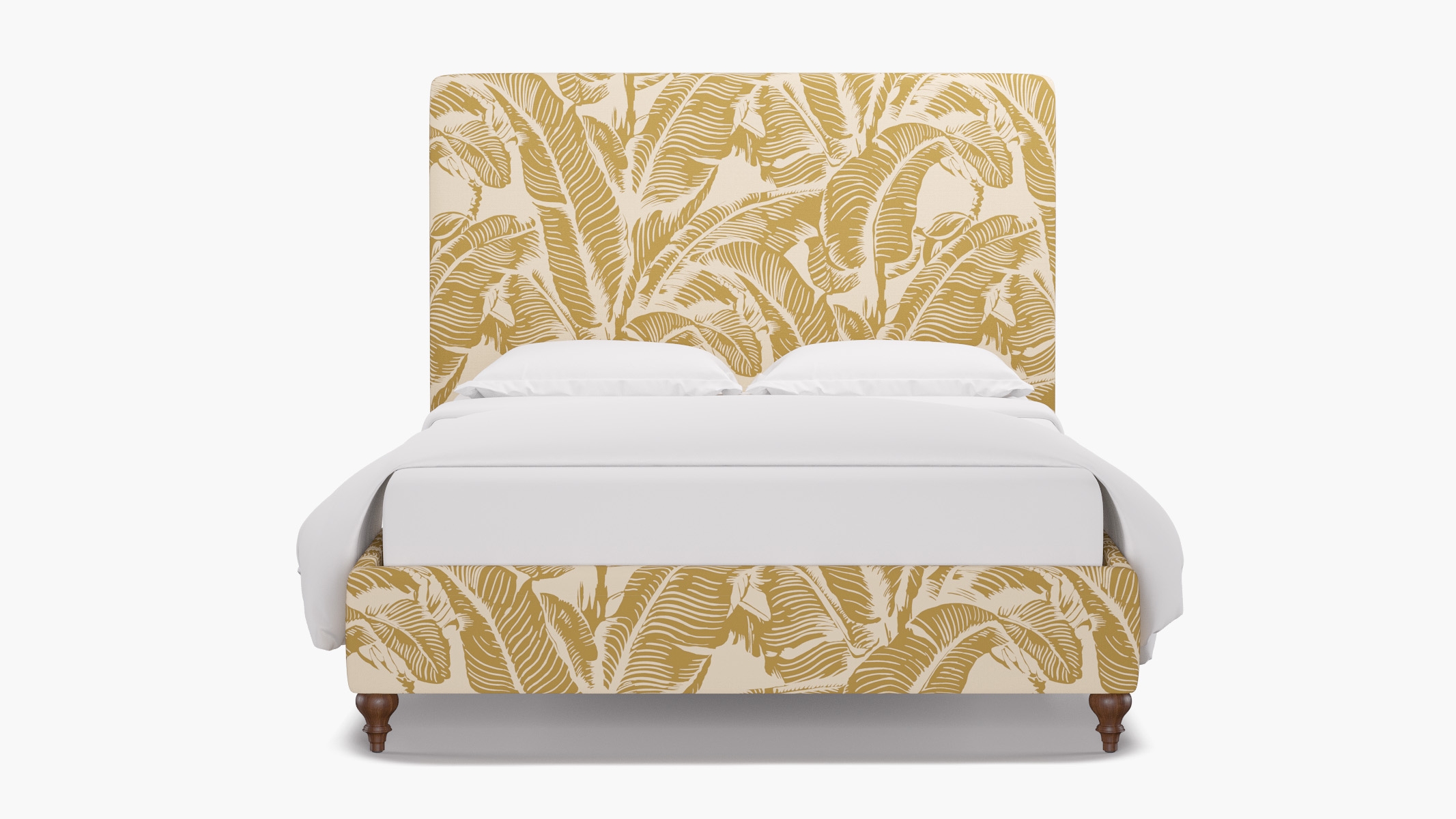 Classic Bed, Ochre Martinique® Encore, Walnut Traditional Turned Leg, Twin - Image 0