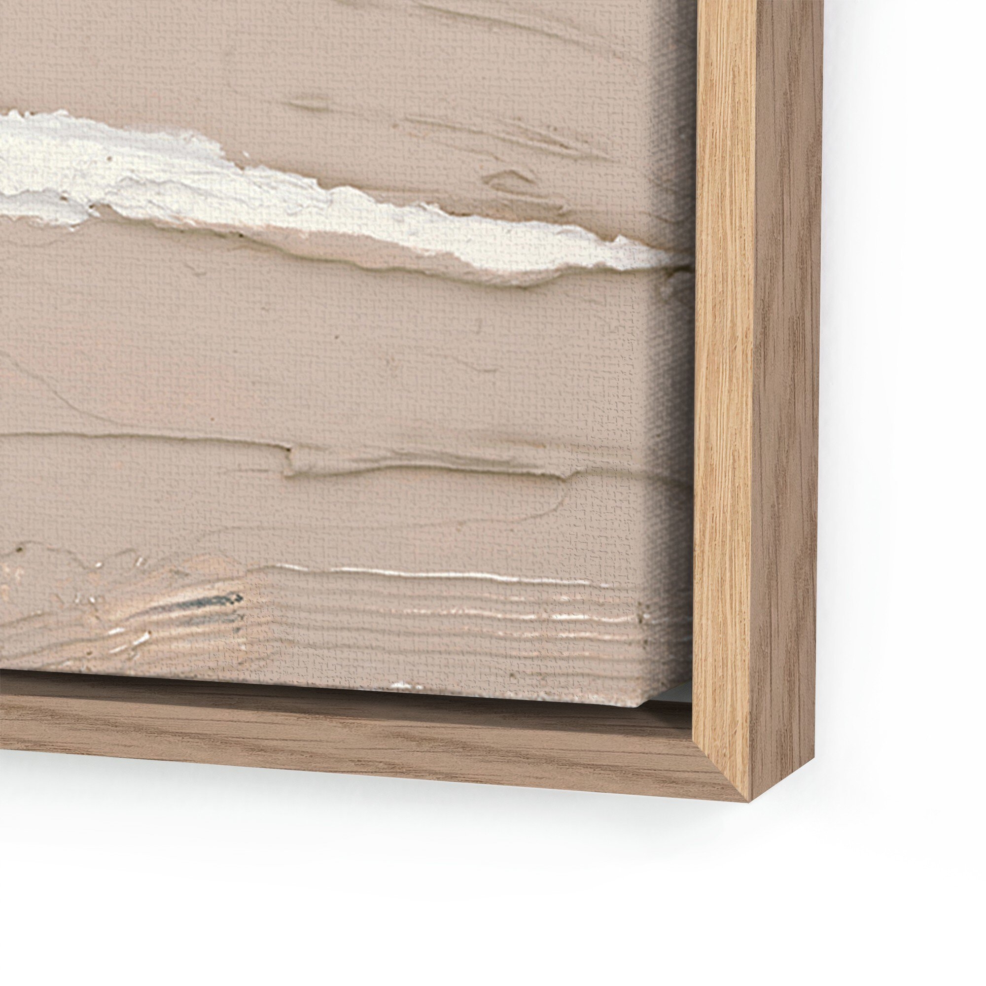 The Love Within No. 3 by Allison Rohland - Vertical Grain White Oak Floater - Image 1