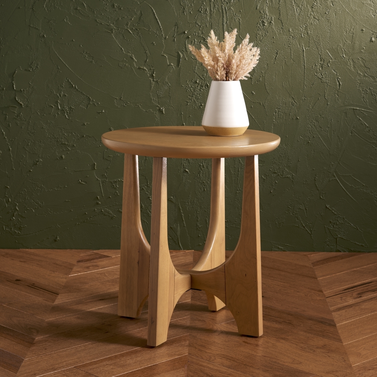 Sasha Wood Accent Table - Natural - Image 1