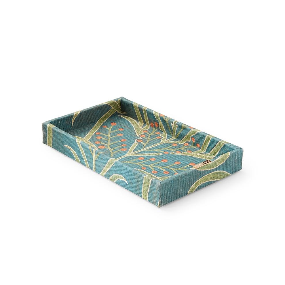 Teal Vines Suzani Vanity Tray - Image 0