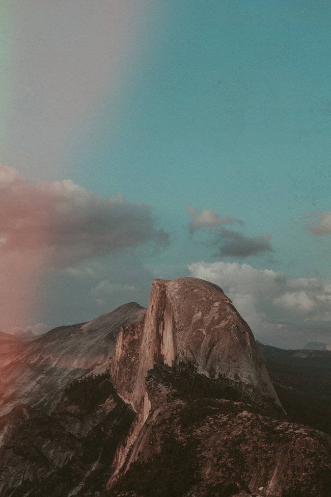 Yosemite Half Dome Framed Art Print by Leah Flores - Scoop Black - Medium(Gallery) 18" x 24"-20x26 - Image 1