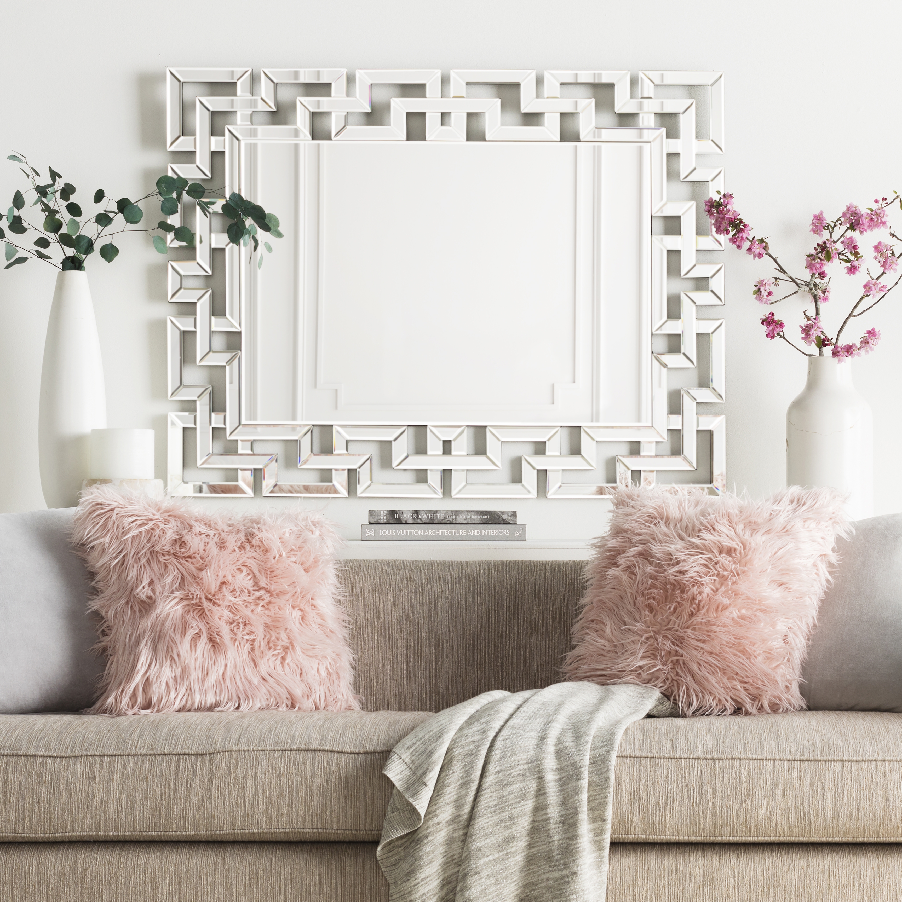 Livabliss Radcliff Clear 45"H x 36"W x 1"D Accent Mirror - Image 1