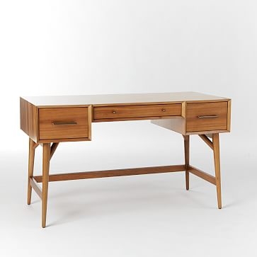 Mid Century Desk, Acorn Legs - Image 3