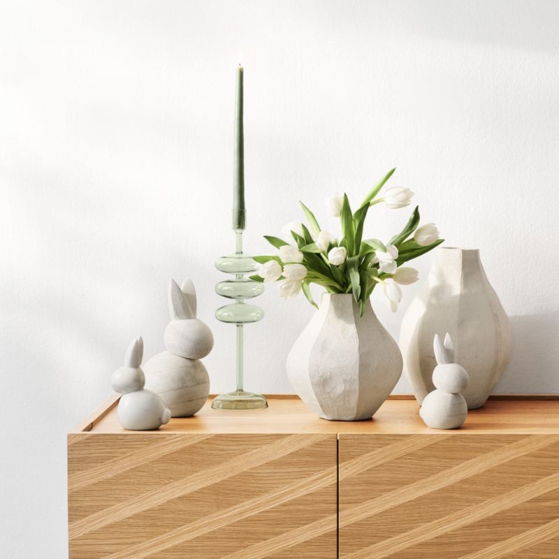 Large Wood Bunny 12" - Image 1