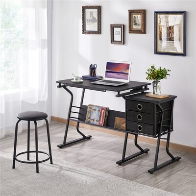 Height Adjustable Drafting Table and Chair Set - Image 0