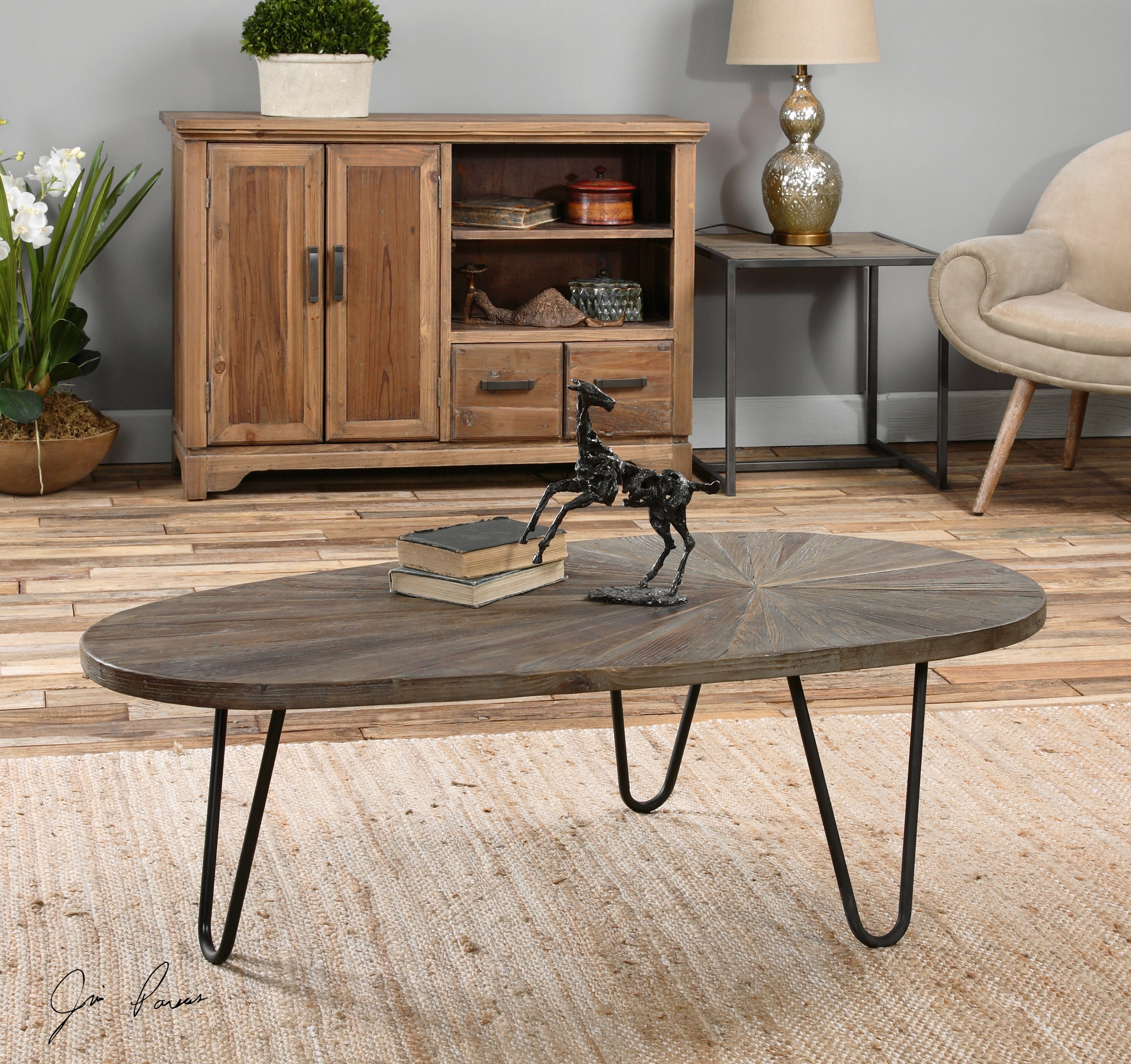 Leveni Wooden Coffee Table - Image 1
