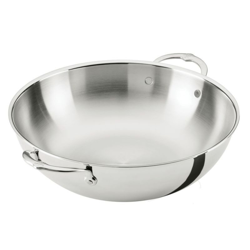 Hestan Probond Luxe 14" Stainless Steel Wok with Lid - Image 3
