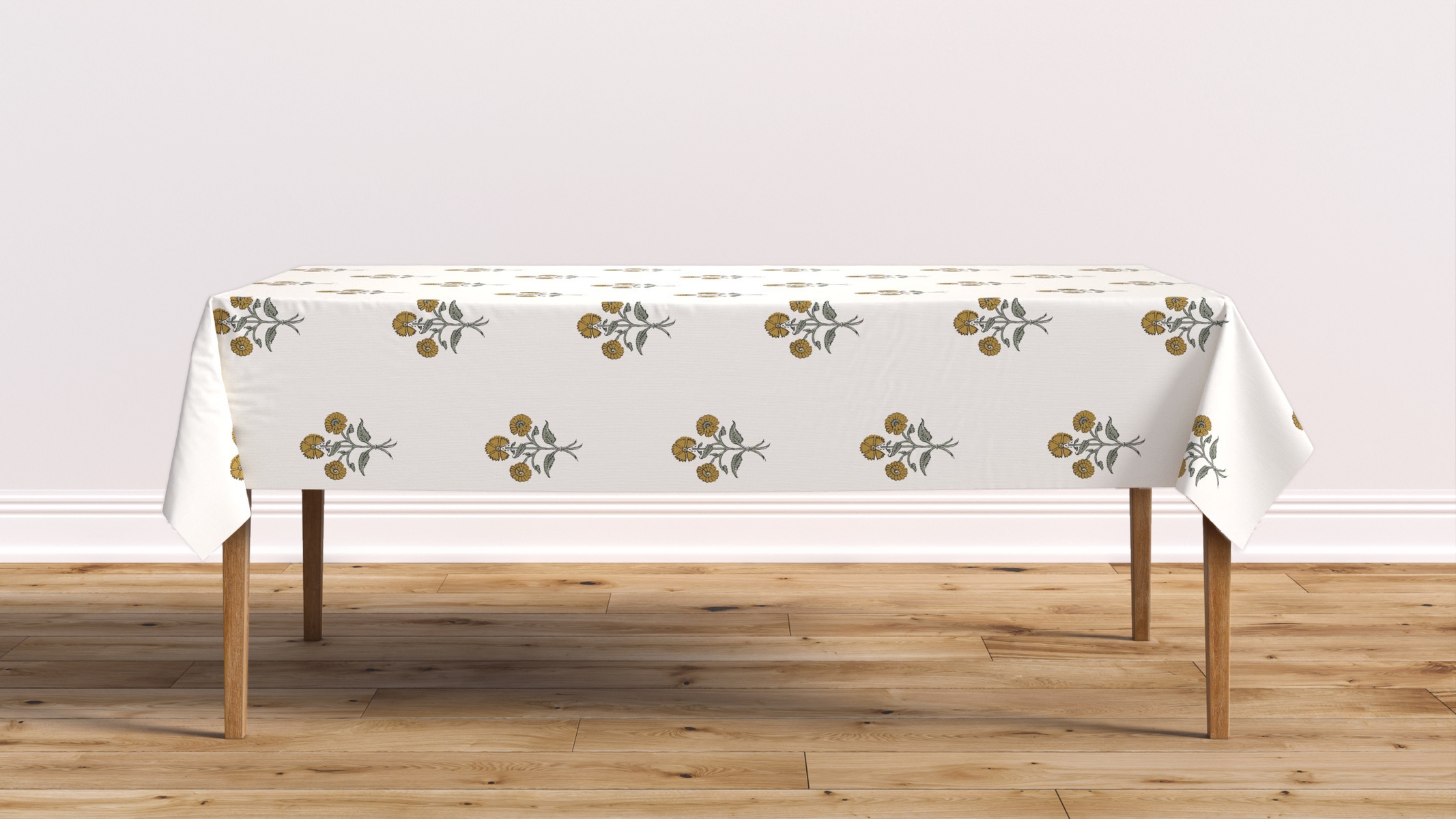 Tablecloth 56" x 108", Marigold Delphine, 56" x 108" - Image 0