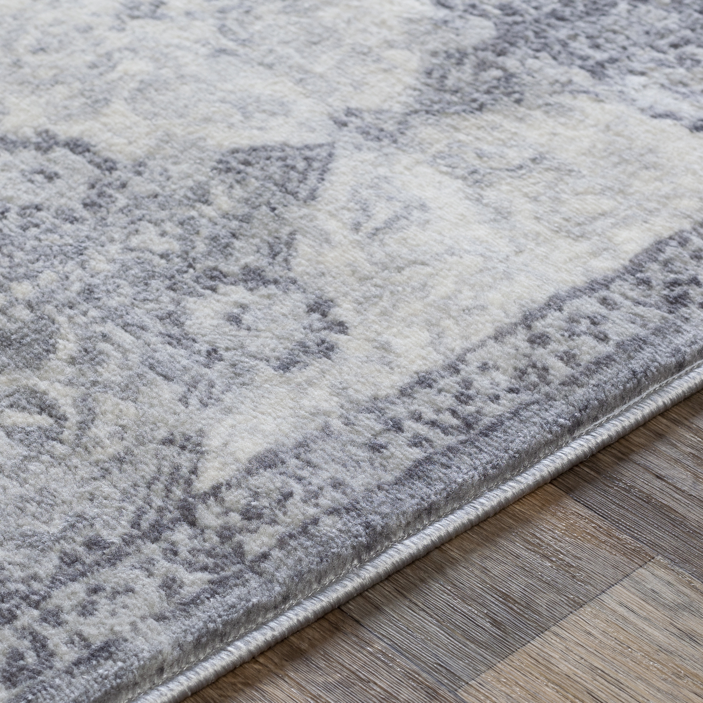 Roma Gray Indoor 8'11" x 12'4" Machine Woven Rug - Image 3