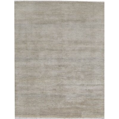 One-of-a-Kind Hand-Knotted Gray 8' x 10'1" Area Rug - Image 0