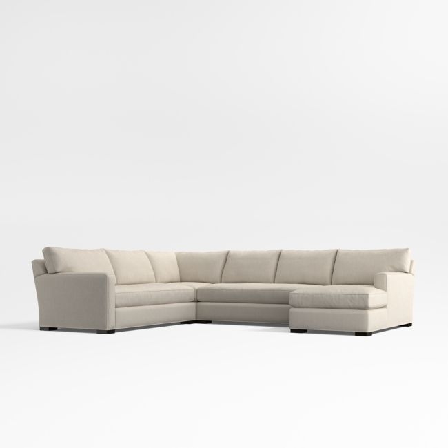 Axis 4-Piece L-Shaped Bench Sectional Sofa with Chaise Lounge - Image 0