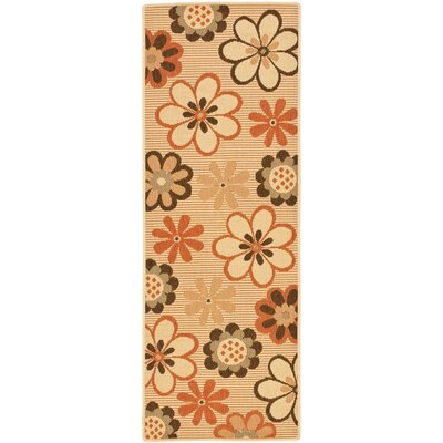 Herefordshire Floral Brown/Tan Indoor/Outdoor Area Rug - Image 0