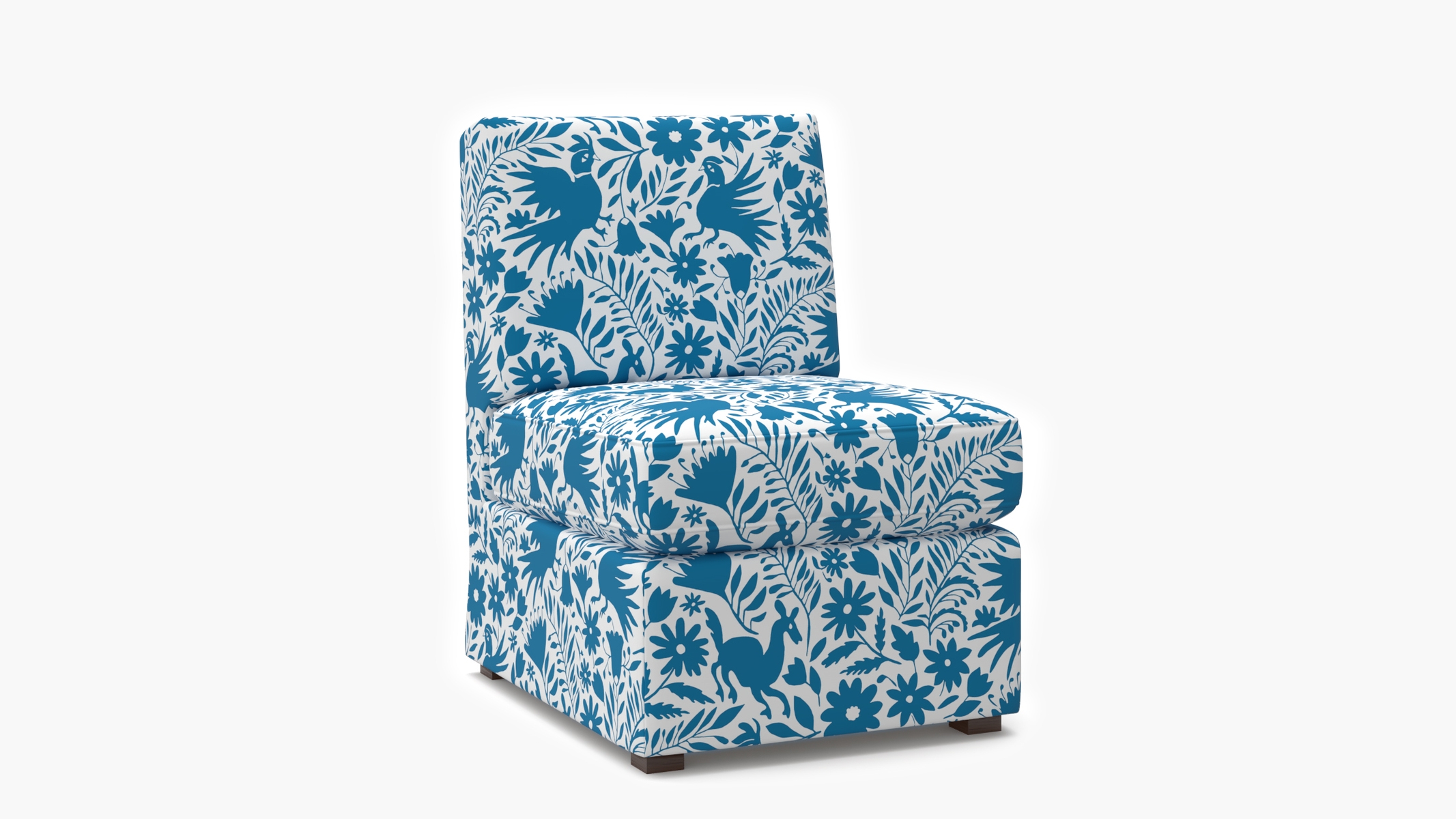 Classic Slipper Chair, Cerulean Frida - Image 1