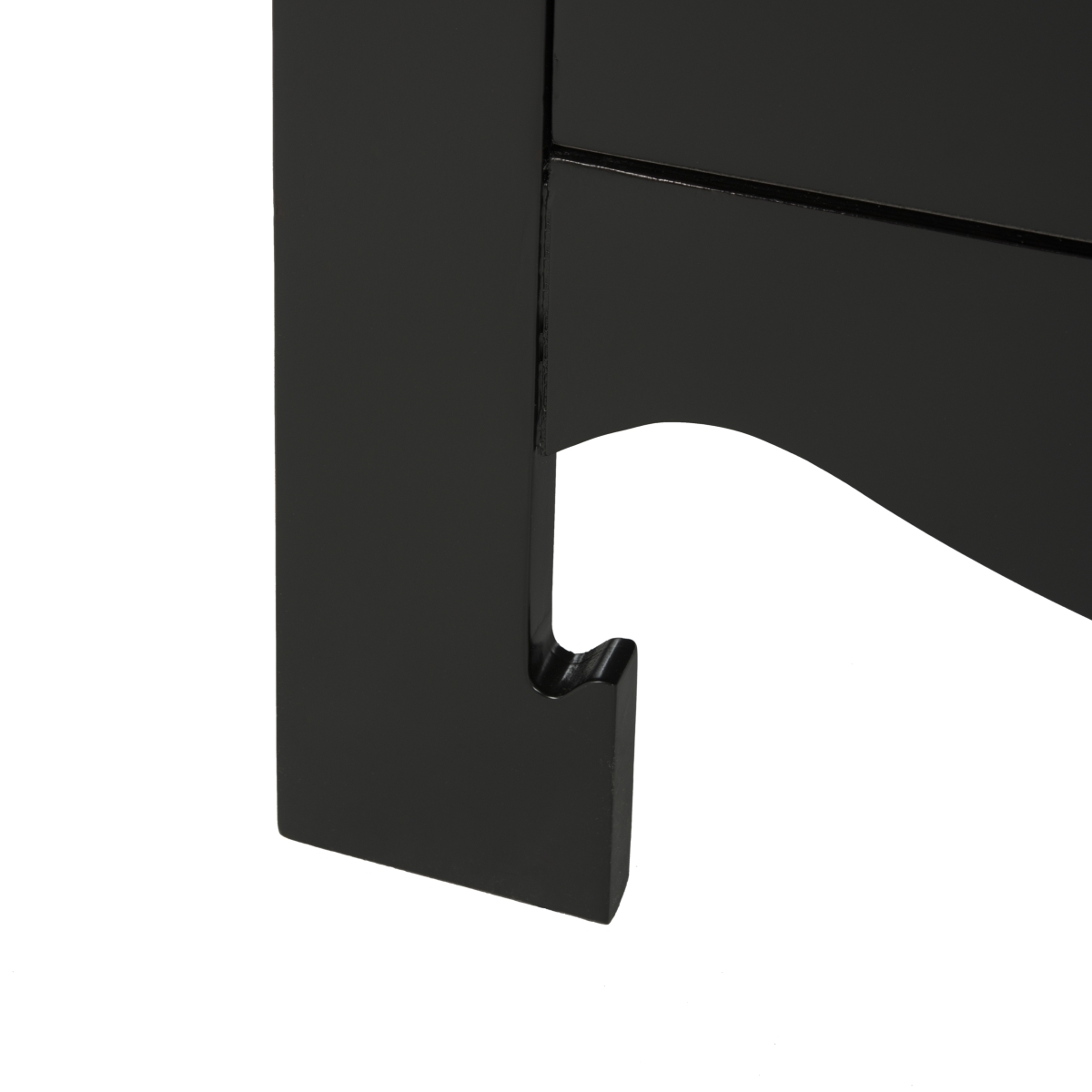 Nero 3 Drawer Nightstand - Black - Safavieh - Image 3