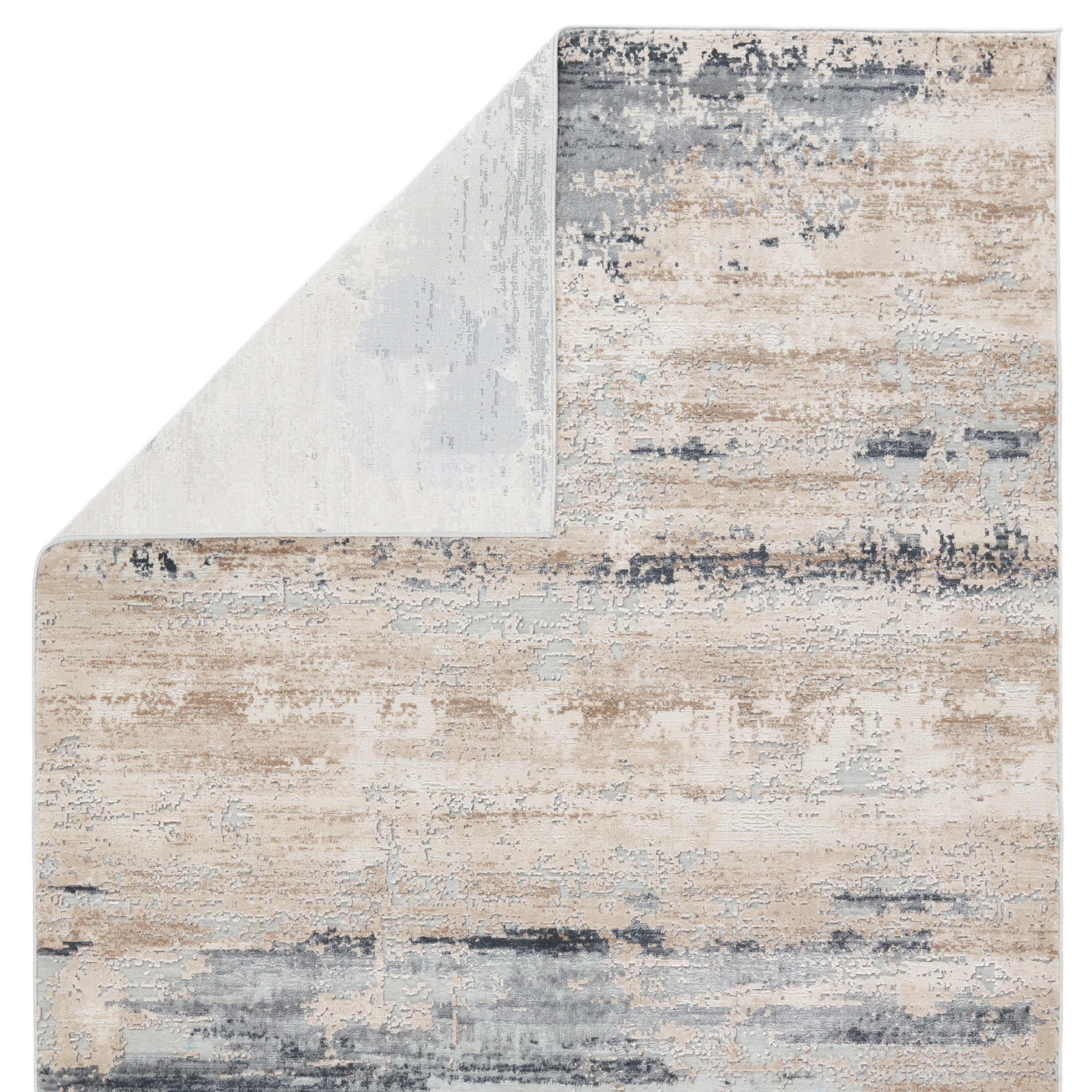 Ronan Abstract Beige/ Gray Area Rug (5'3"X8') - Image 2