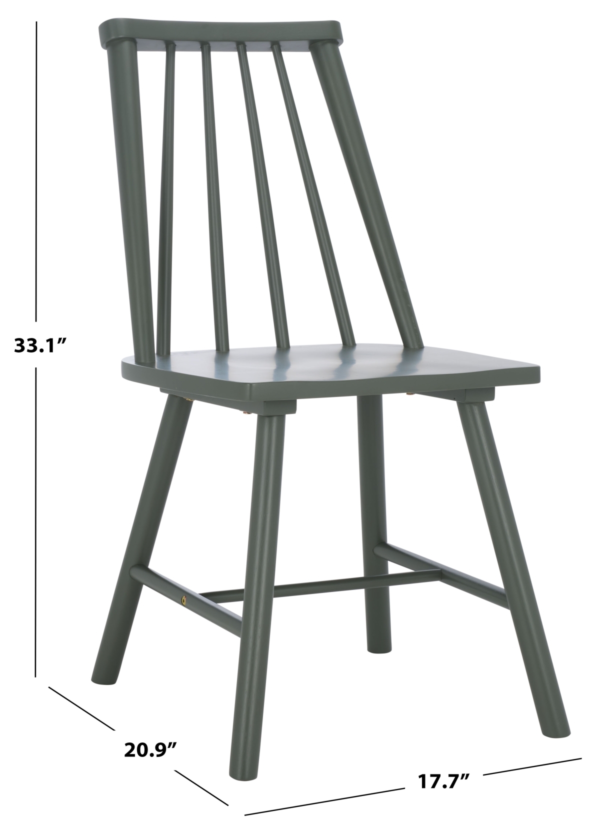 Analin Dining Chair - Dark Green - Image 9