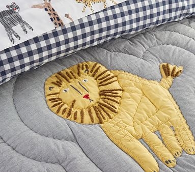 Silly Safari Quilt, Twin, Multi - Image 1