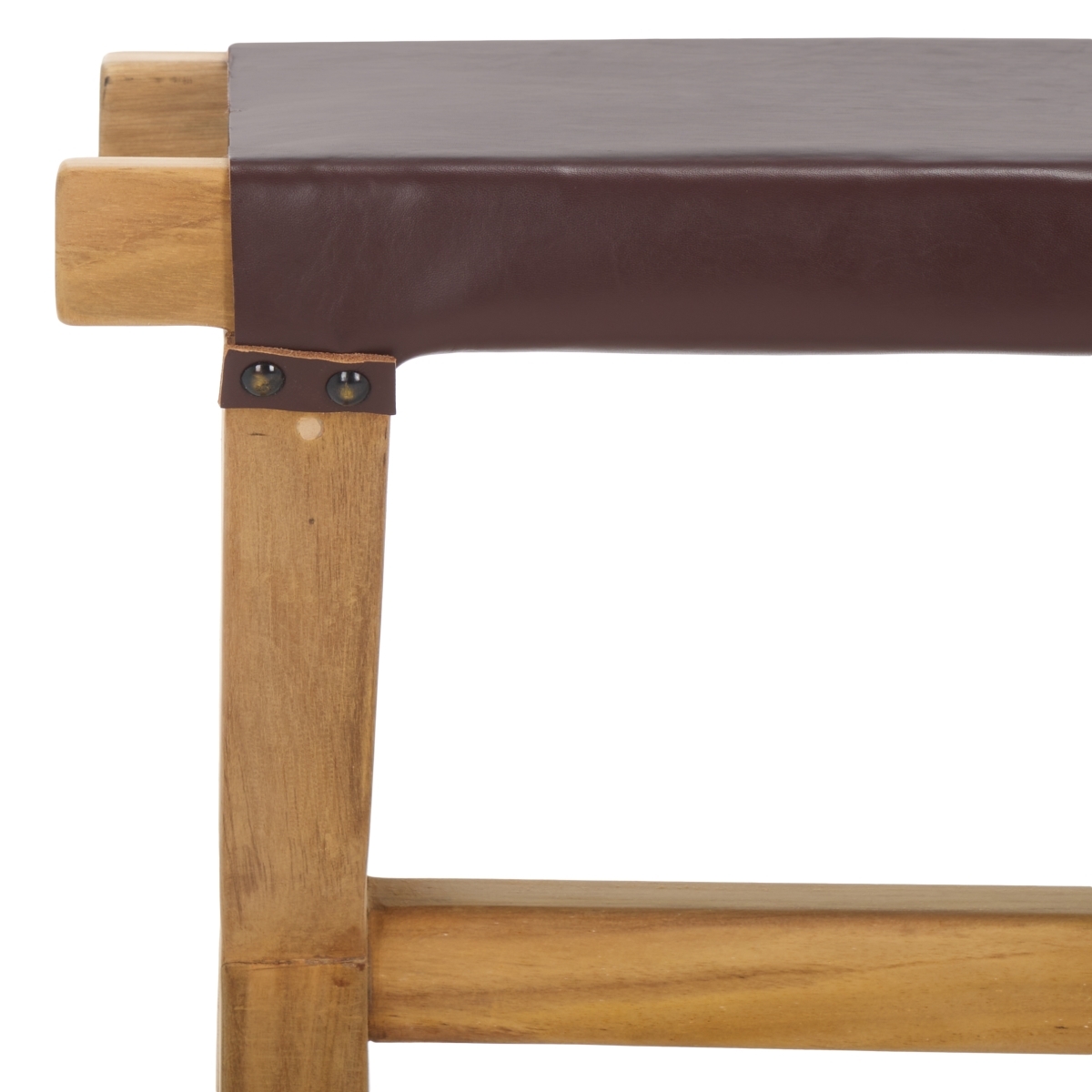 Elron Bench - Cognac / Natural - Safavieh - Image 2