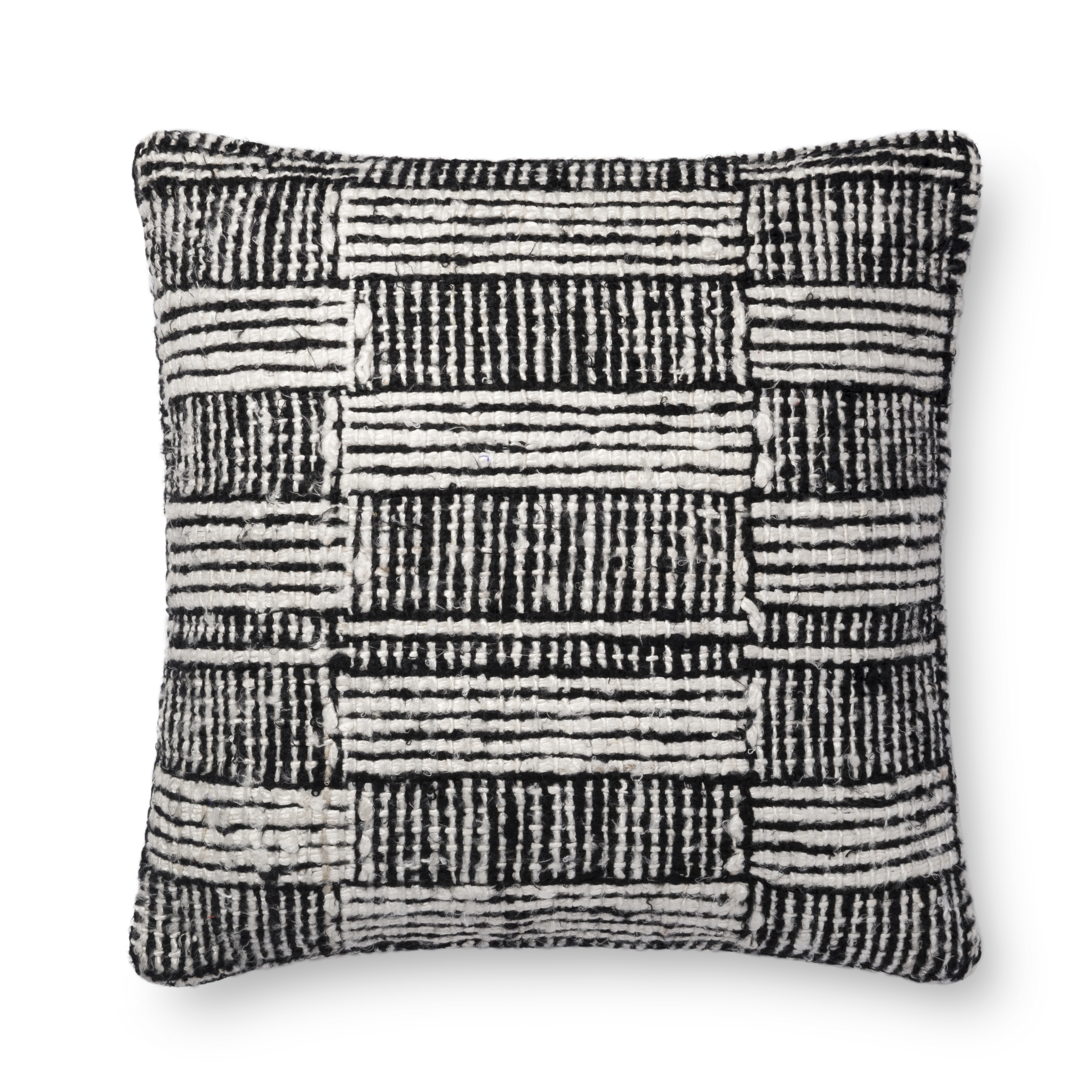 Justina Blakeney x Loloi PILLOWS P0662 Black / White 22" x 22" Cover Only - Image 0