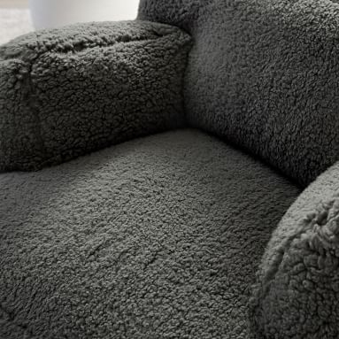 Sherpa Small Eco Lounger, Charcoal - Image 2