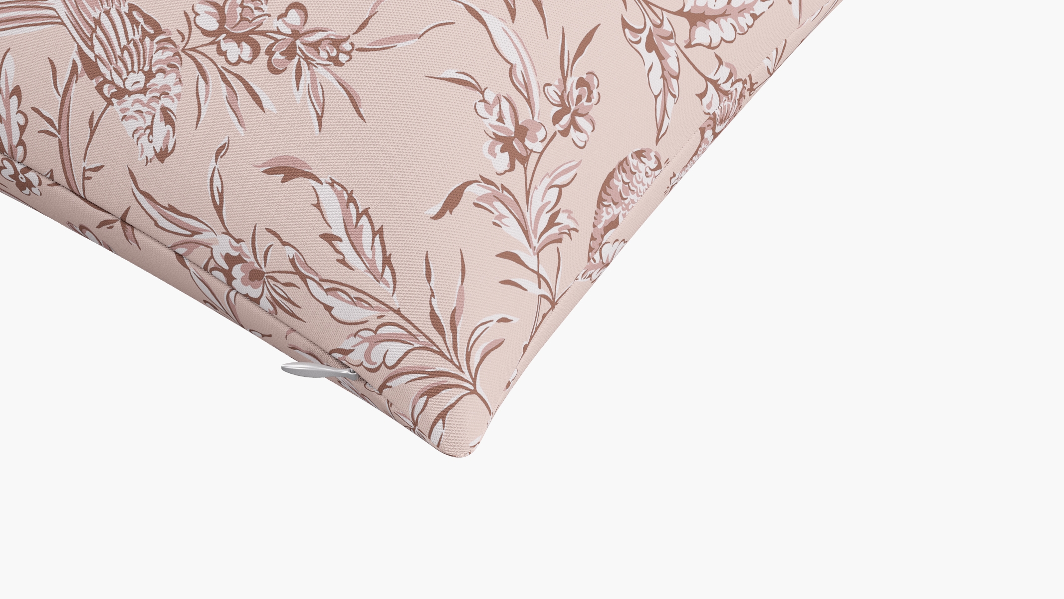 Throw Pillow 14" x 20", Blush Aviary, 14" x 20" - Image 1