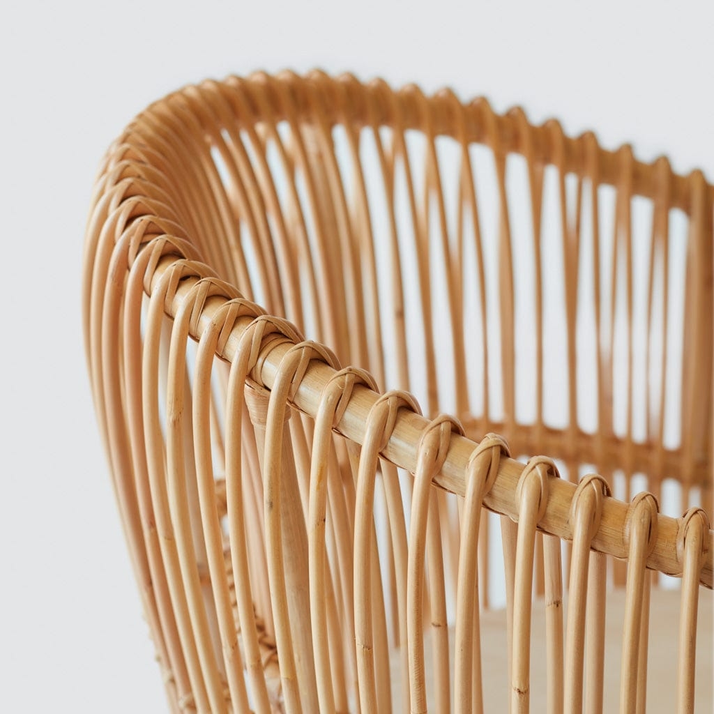The Citizenry Tara Rattan Lounge Chair | Natural - Image 7