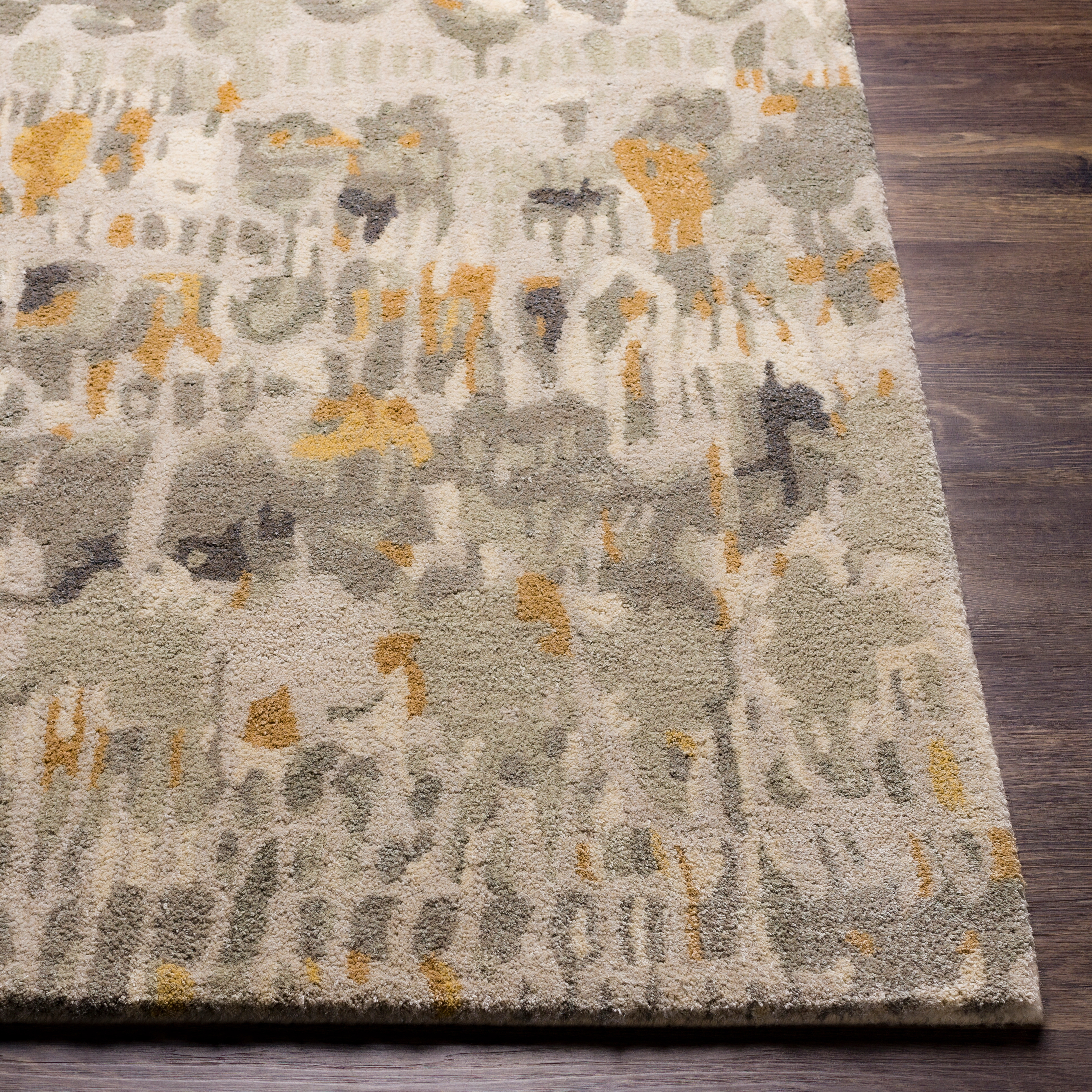Kavita Beige Indoor 10' x 14' Handmade Rug - Image 1