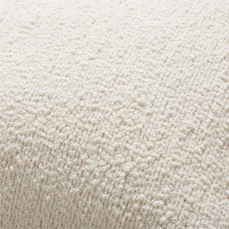 Arctic Ivory Organic Soft Boucle 20"x20" Throw Pillow Cover - Image 3