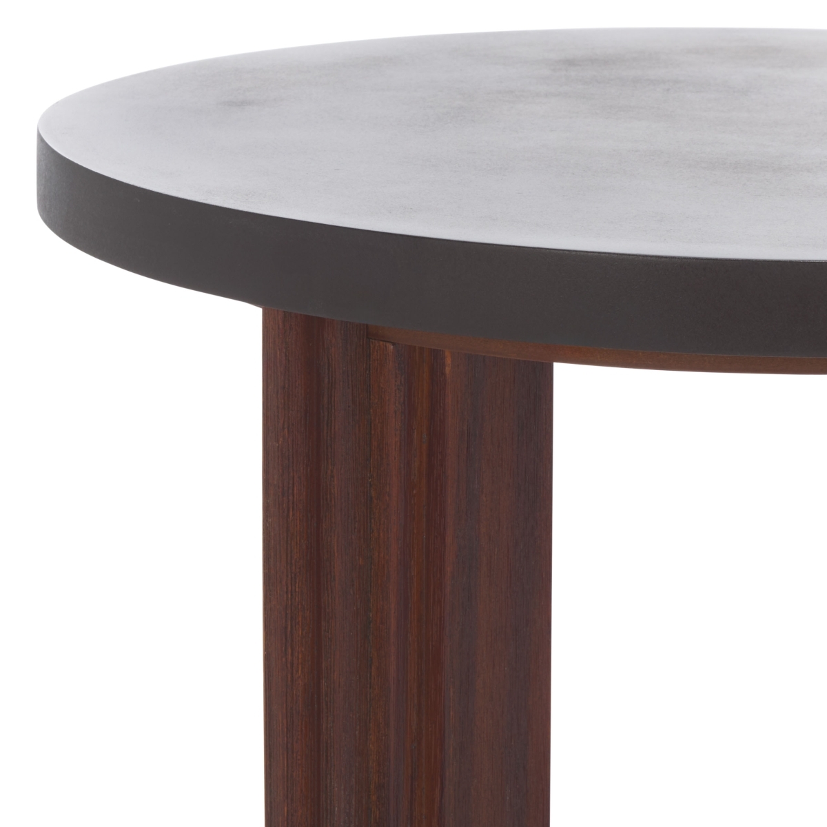 Basilio Accent Table - Charcoal / Espresso - Safavieh - Image 2