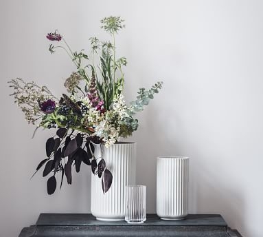 Lyngby White Porcelain Vases, XL - Image 4