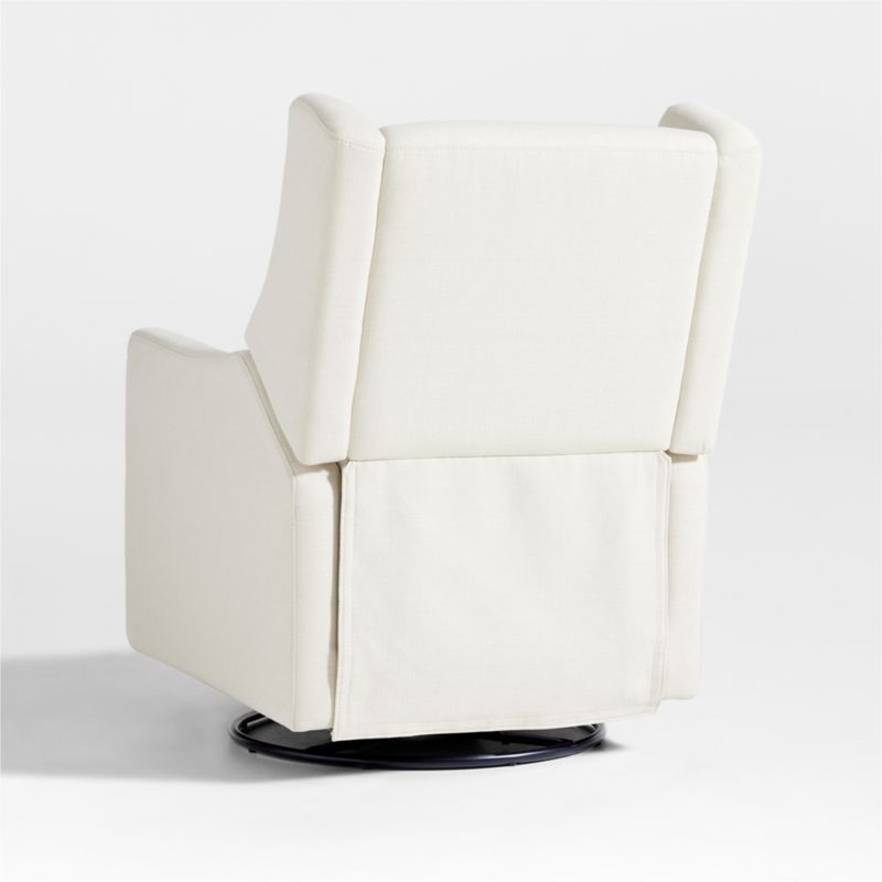 Babyletto Kiwi Cream Electronic Swivel Glider Power Recliner Nursery Chair - Image 4