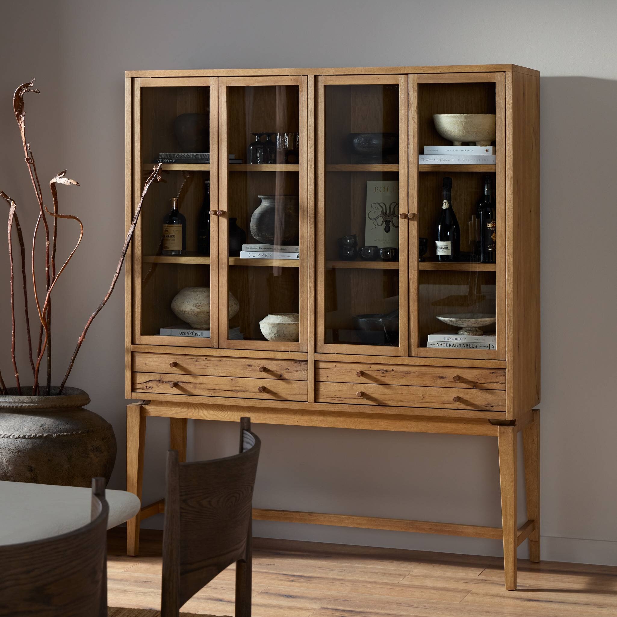 Bergstrom Cabinet - Warm Natural Oak Veneer - Image 3