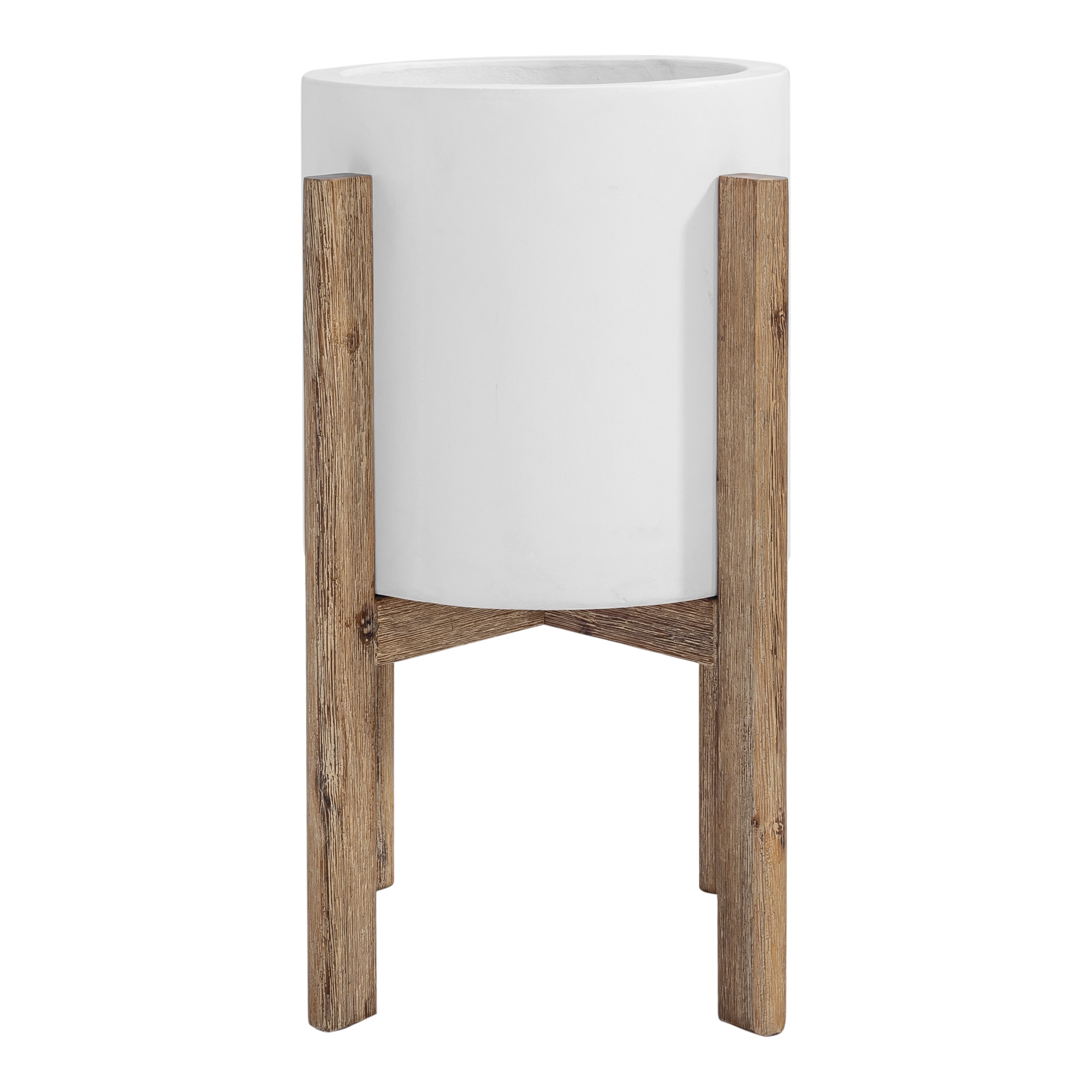 Everest Small Round Planter Cream White - Image 1