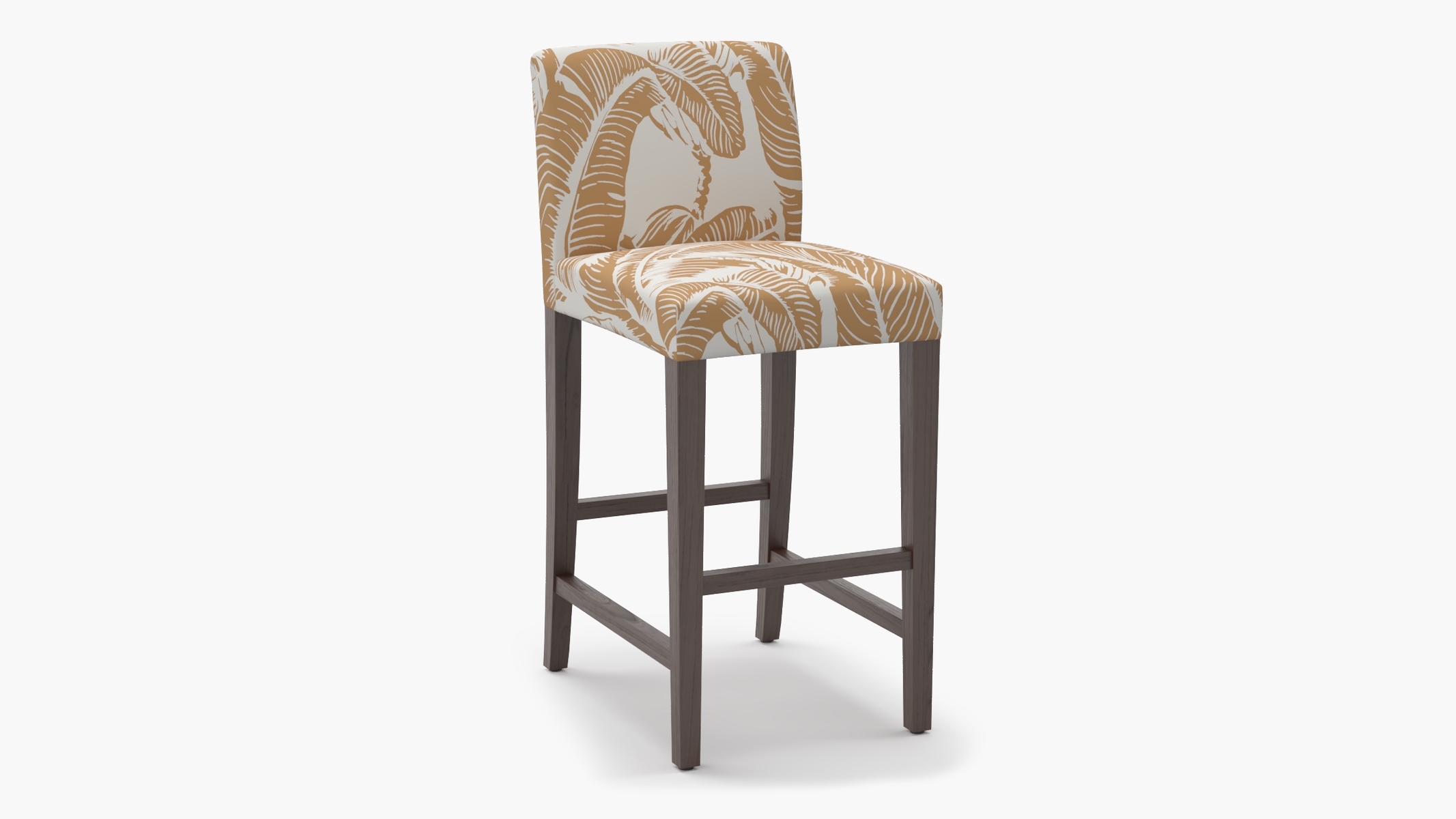 Signature Dining Bar Stool, Caramel Martinique® Encore, Espresso Square Tapered Leg - Image 1