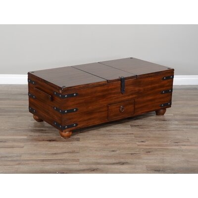 Joslin Solid Wood Lift Top Block Coffee Table with Storage - Image 0