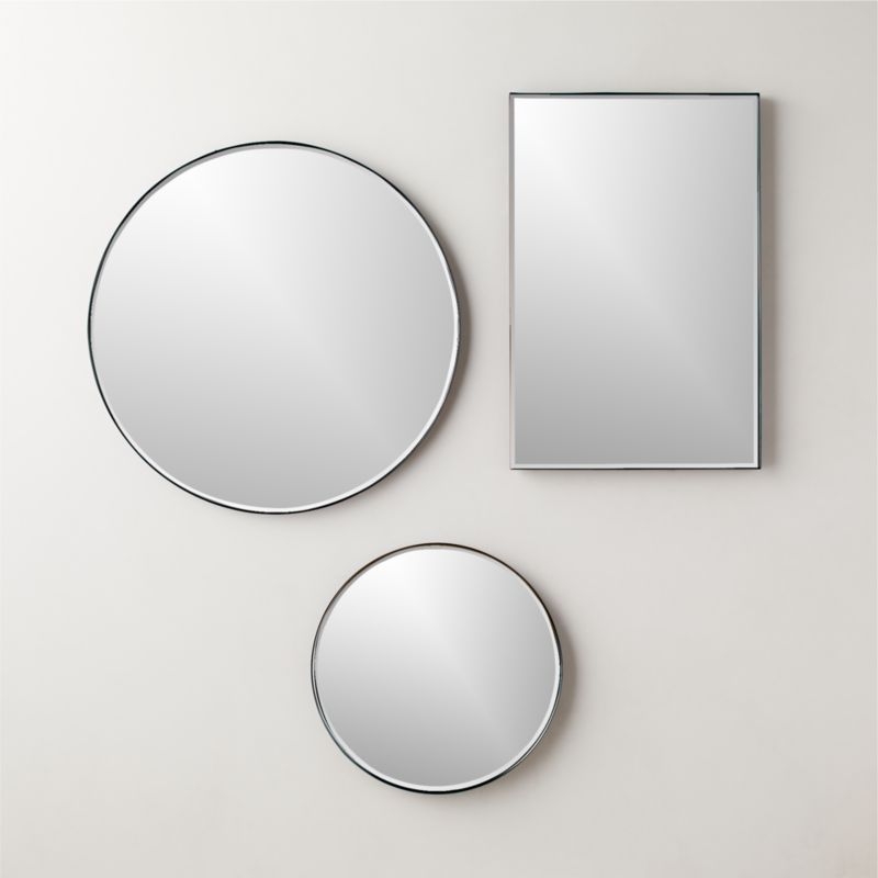 Graduate Beveled Polished Nickel Rectangular Mirror 24"x36" - Image 3
