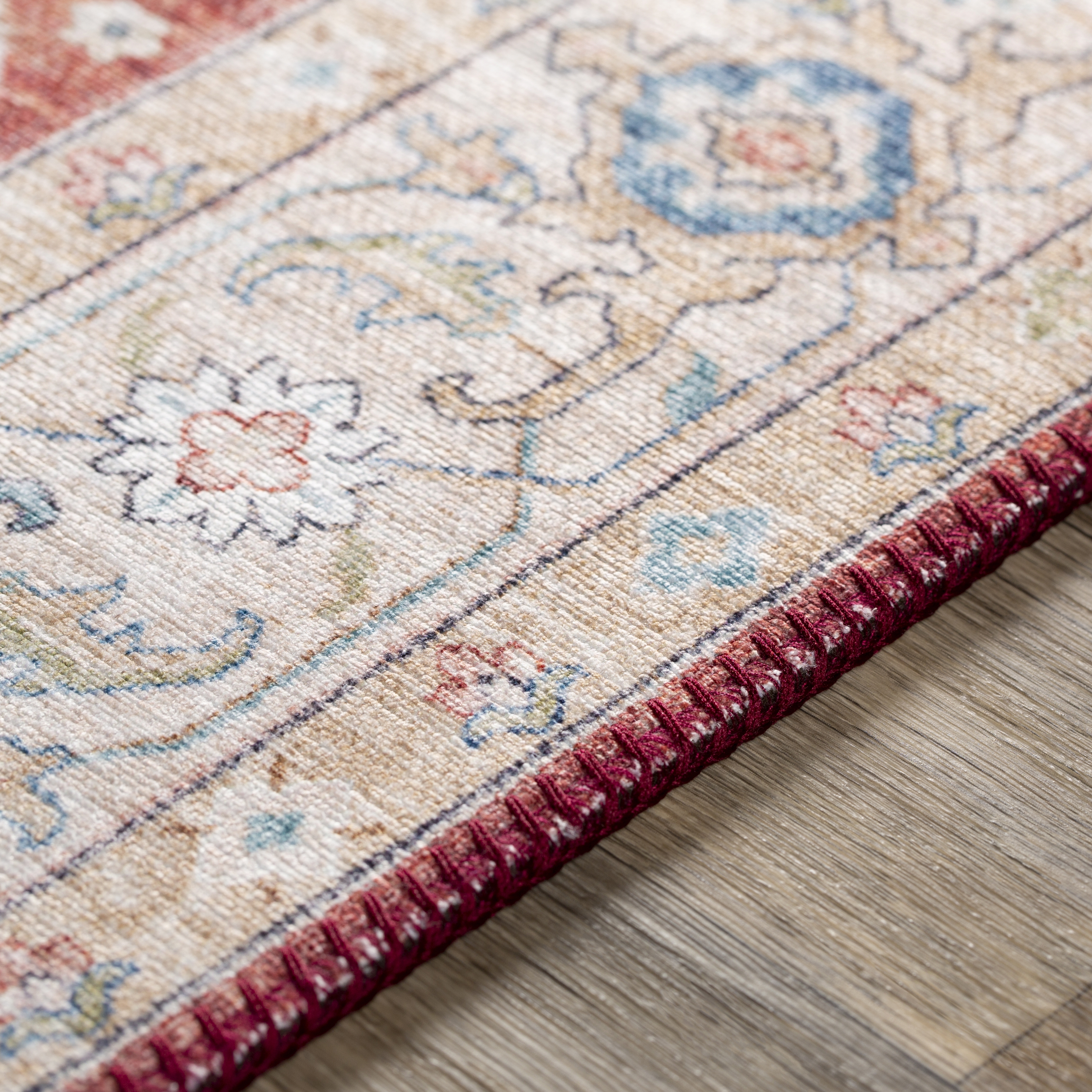 Iris Beige Indoor 7'6" x 9'6" Machine Woven Rug - Image 3