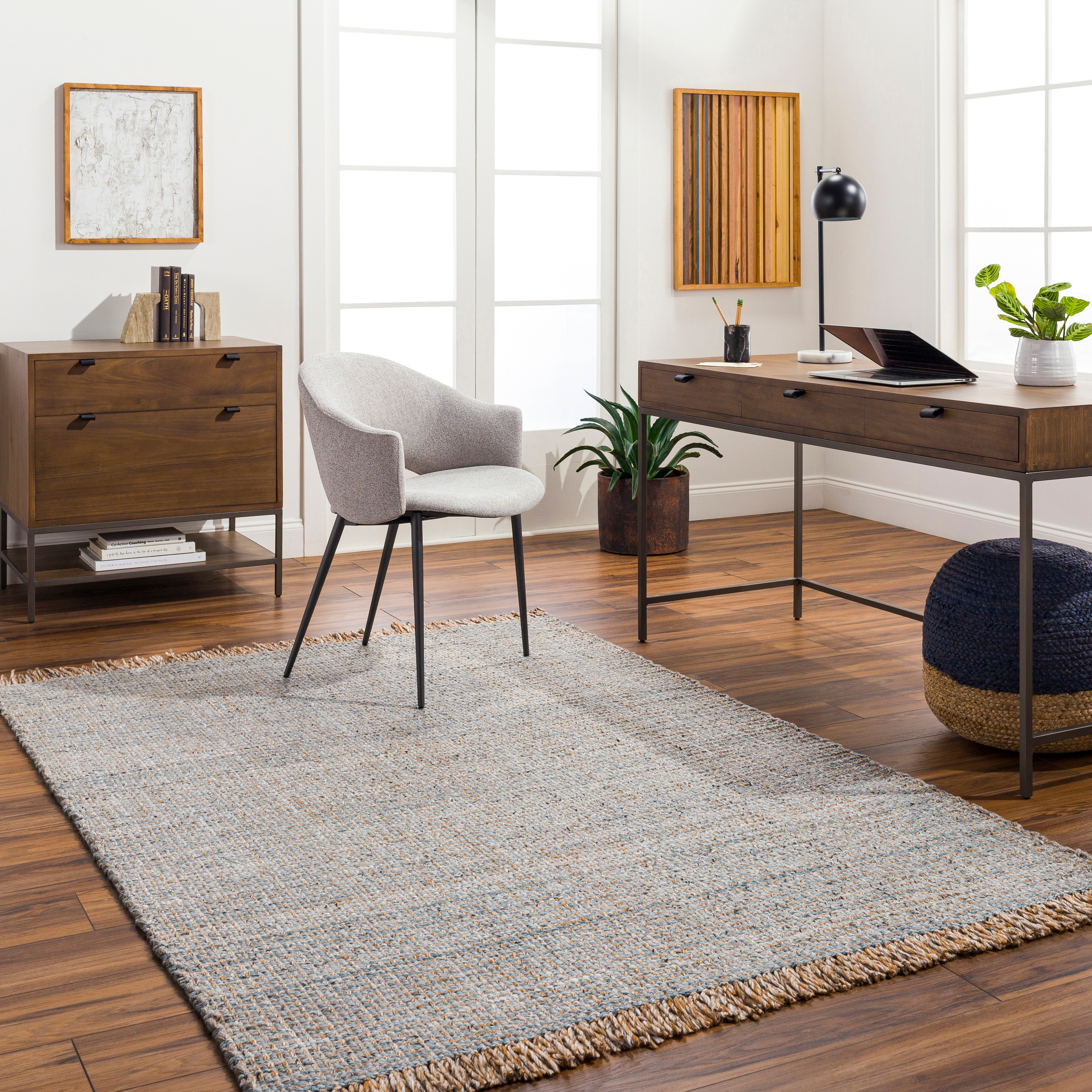 Sara Gray Indoor 2'6" x 8' Handmade Rug - Image 1