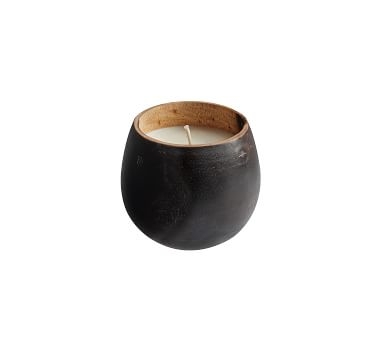 Modern Wood Scented Candles - Linen Cashmere, Black, Large - Image 2