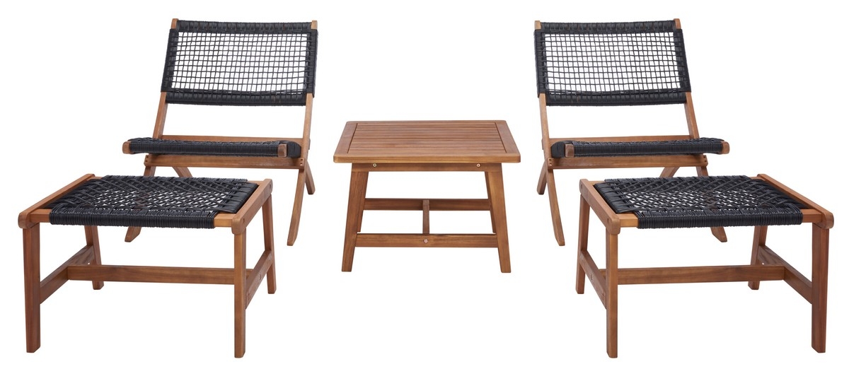 Casella Living Set - Natural/Black - Safavieh - Image 0