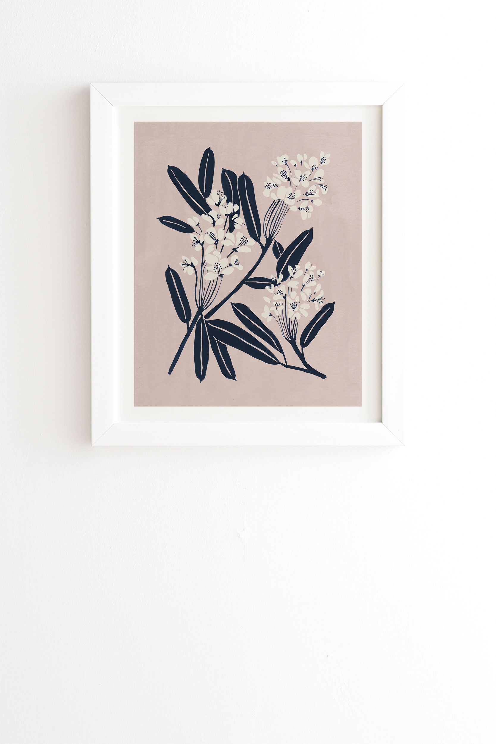 Boho Botanica by Megan Galante - Framed Wall Art Basic White 20" x 20" - Image 0