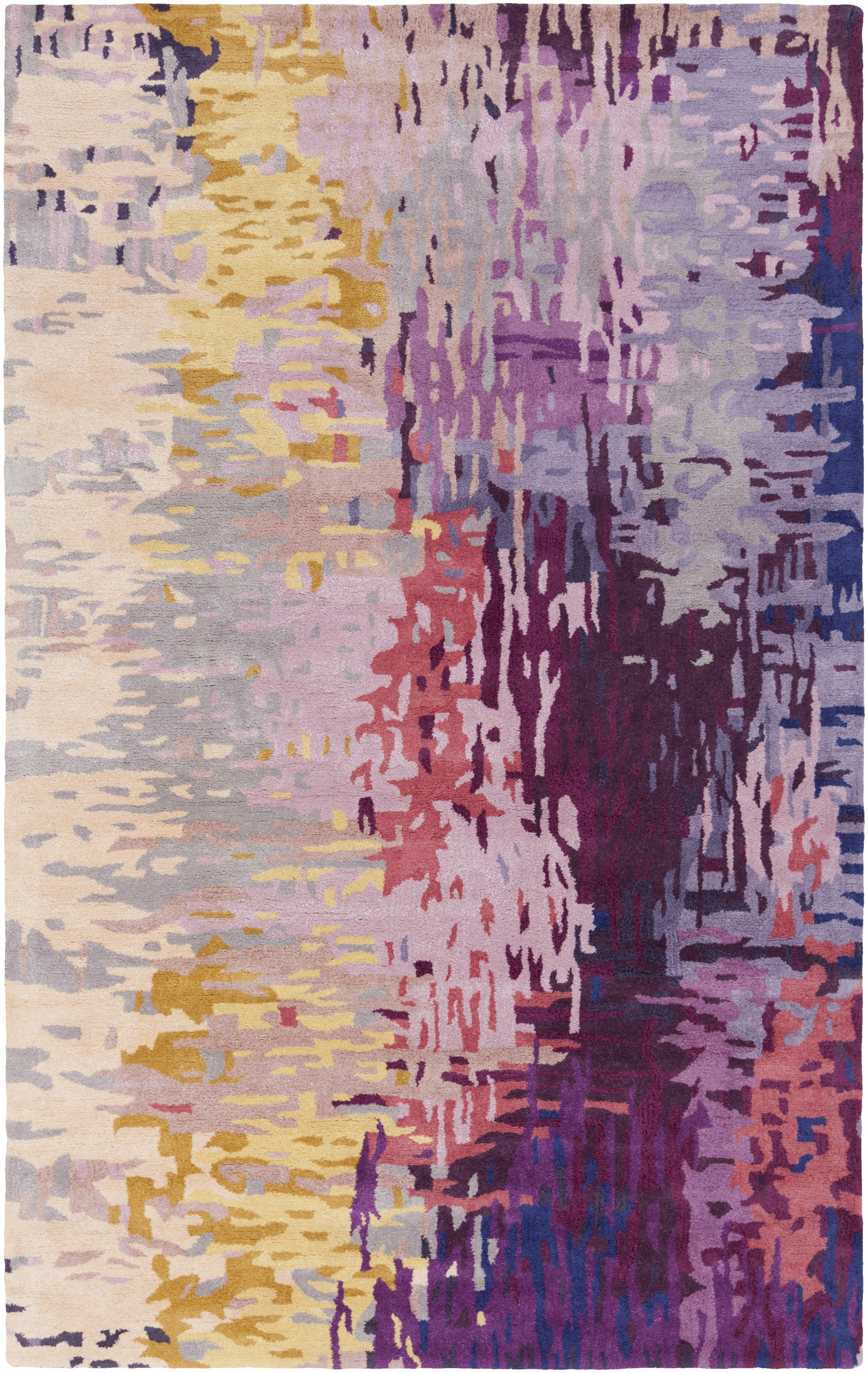 Banshee Purple Indoor 6' x 9' Handmade Rug - Image 0