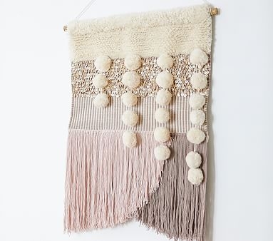 west elm x pbk Blush Woven Wall Tapestry - Image 4