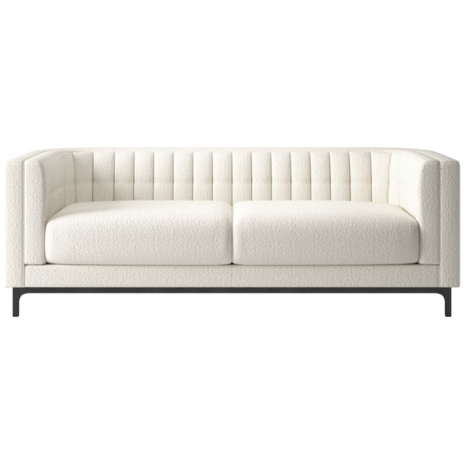 Ambroise 80" Wooly Sand Sofa - Image 0