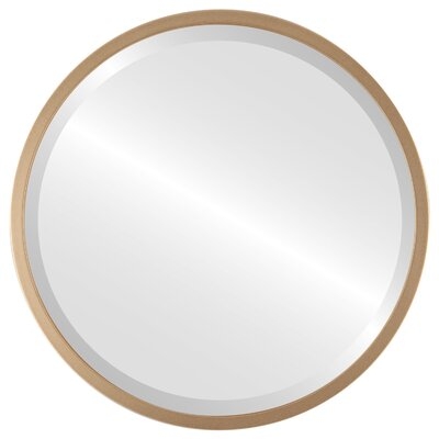 Campblin Framed Round Mirror - Rubbed Bronze - Image 0