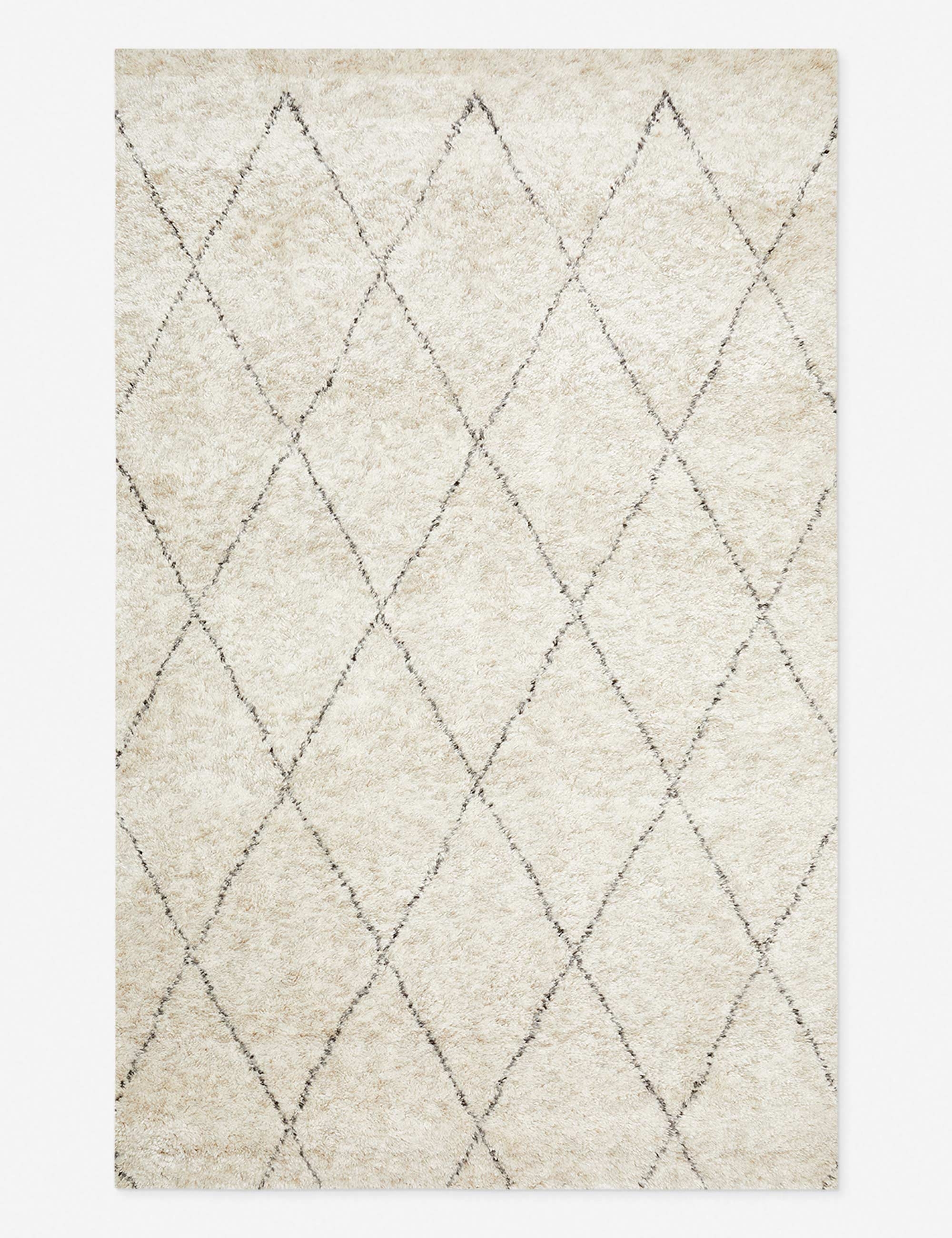 Ferra Hand-Knotted Wool-Blend Moroccan Style Shag Rug - Image 0