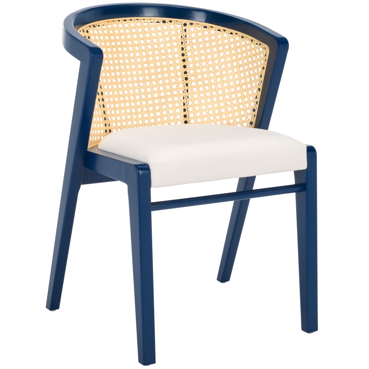 Edan Dining Chair - Navy / White - Safavieh - Image 6