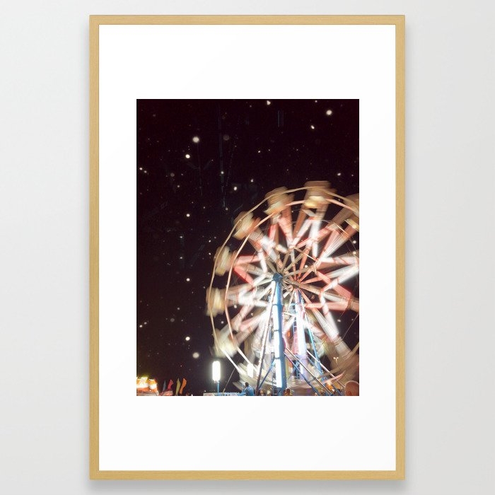 The Night The Stars Fell From The Sky (and I Fell In Love) Framed Art Print by Olivia Joy St.claire - Cozy Home Decor, - Conservation Natural - LARGE (Gallery)-26x38 - Image 0